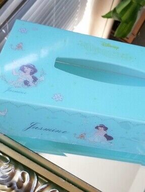 ❗Disney Aladdin Princess Jasmine Mint Acrylic Tissue Box Holder❗